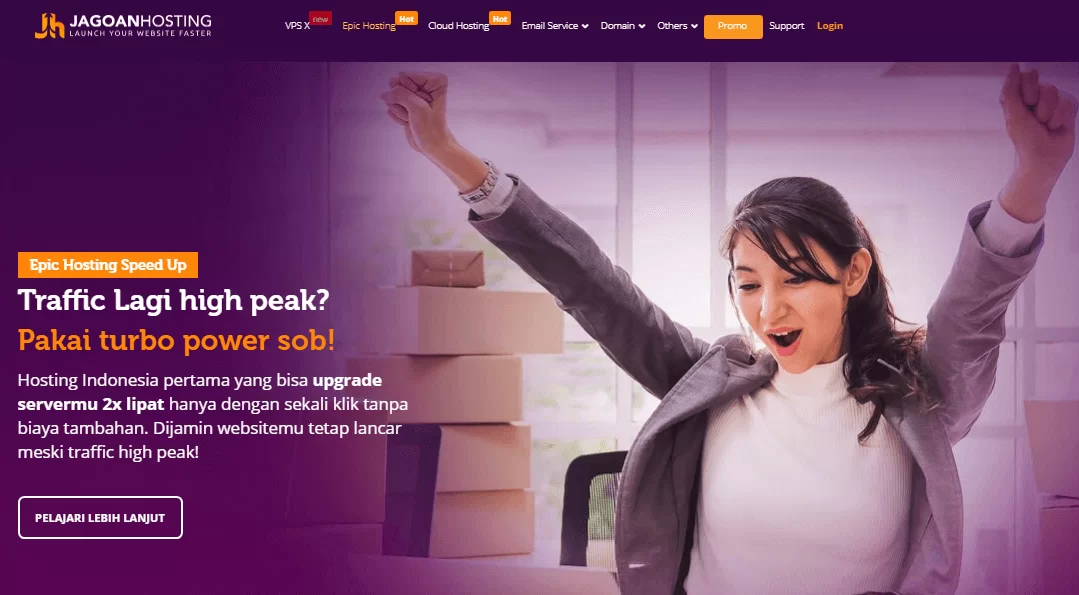 Landing Page Jagoan Hosting