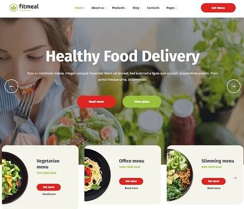 Theme WordPress Food Delivery 