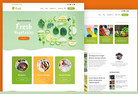 Template WordPress Food Delivery