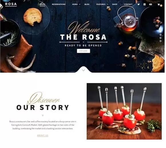 Theme wordpress  Food Delivery