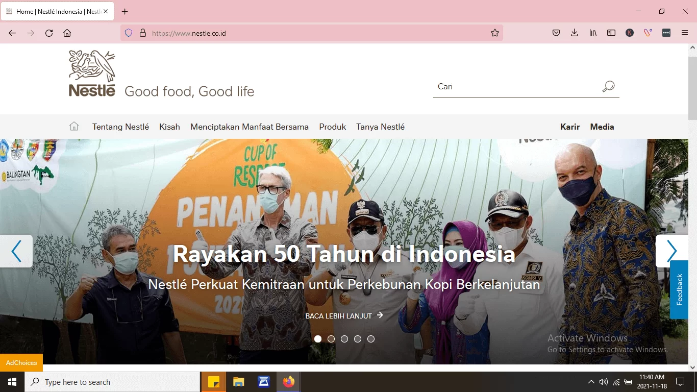 contoh website