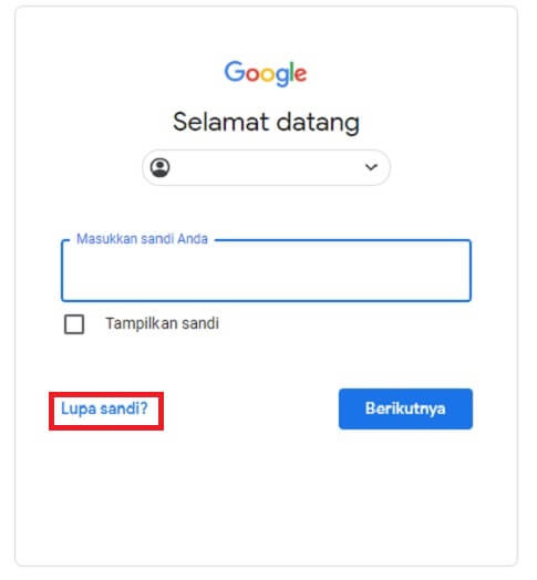 Mengatasi Lupa Sandi Gmail