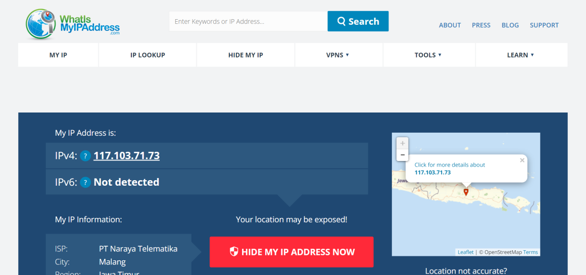 Cara Cek IP Domain Website dan Tools Gratisnya - Website Ip Address Protection Tool
