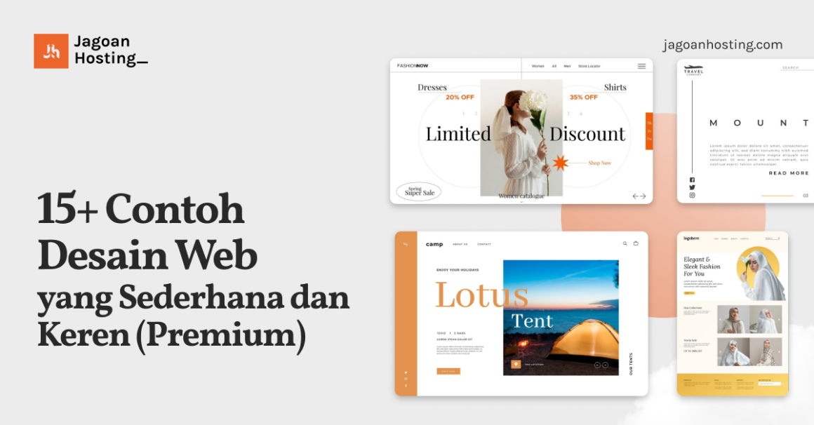 15+ Contoh Desain Web yang Sederhana dan Keren (Premium)