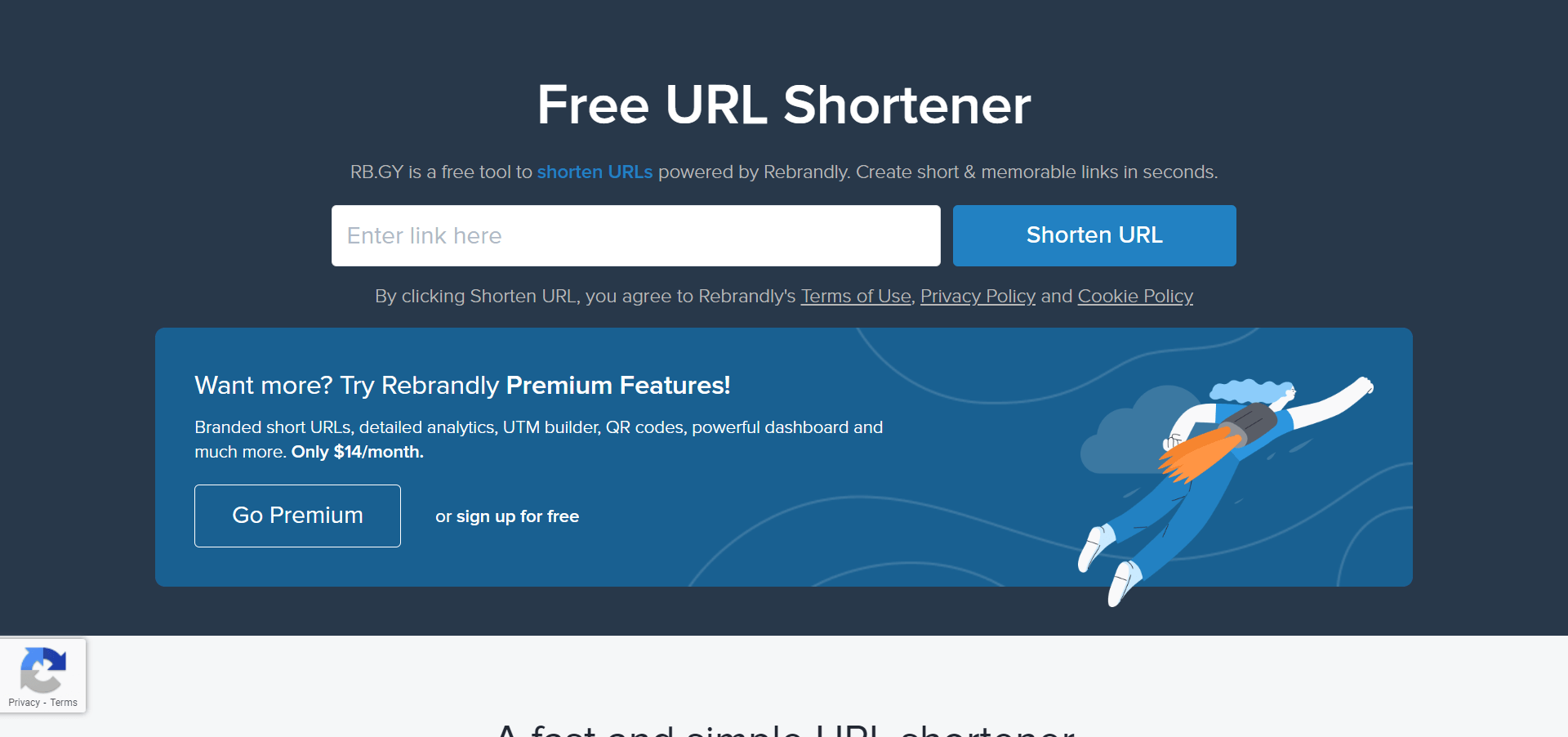 Url shortener. Click sense.