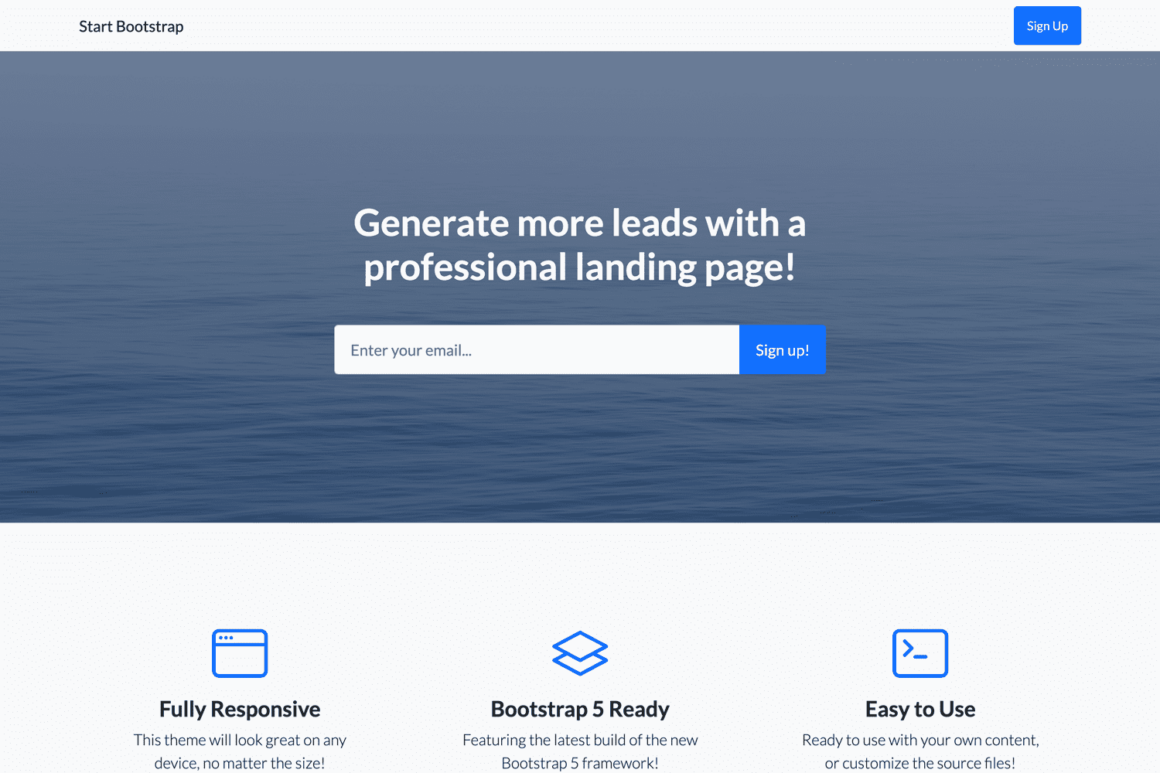 15+ Template Landing Page Gratis dan Responsive