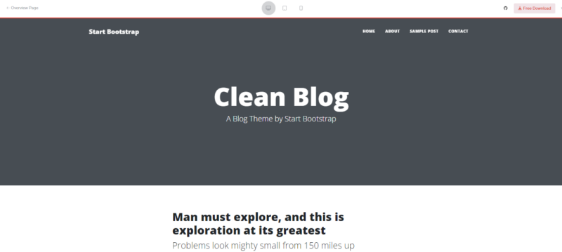 33+ Template Website Bootstrap Free Siap Pakai