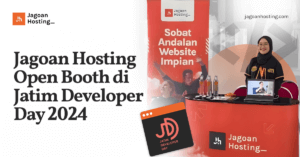 Jagoan Hosting Open Booth di Jatim Developer Day 2024