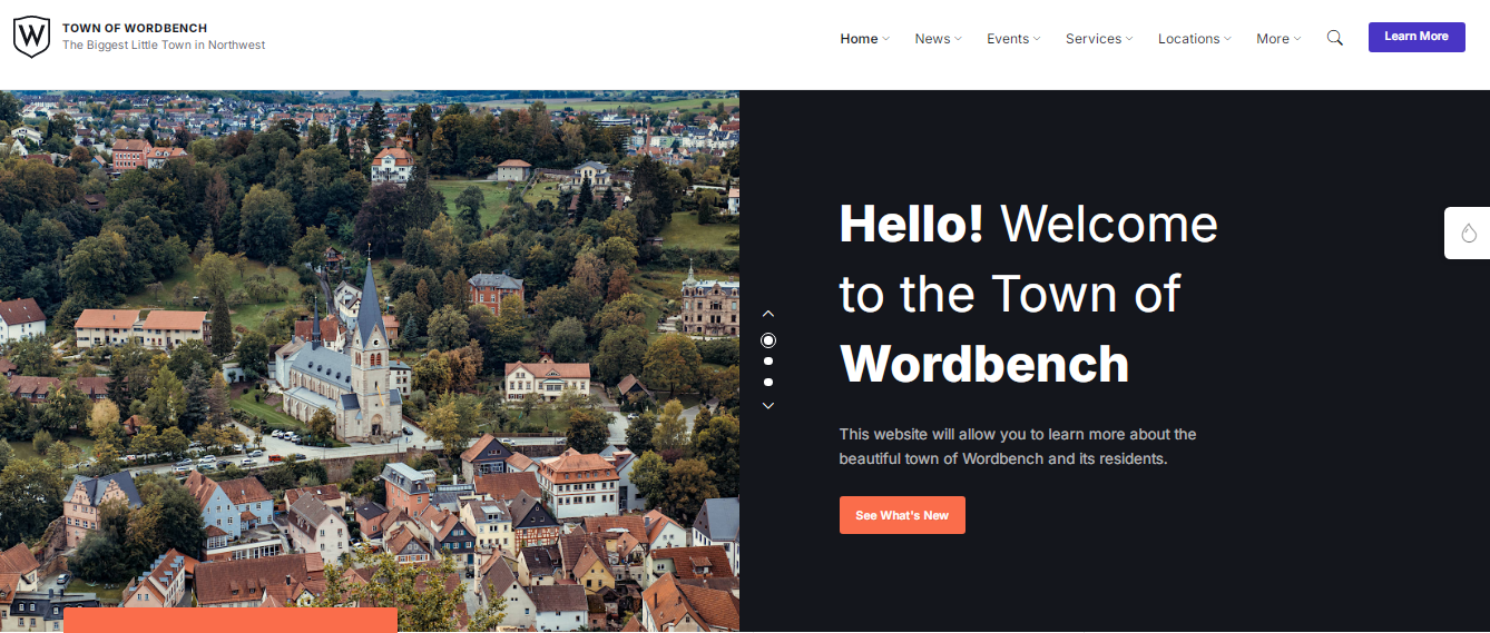 template website desa