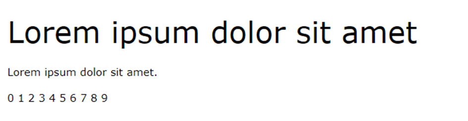 font html verdana
