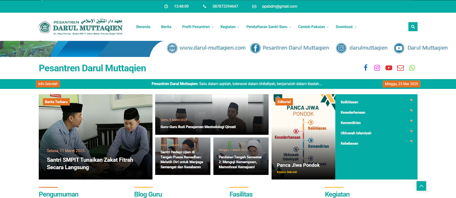 website pondok pesantren