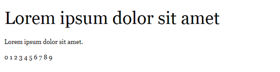 font html georgia