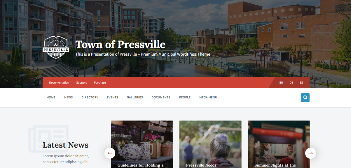 template website desa