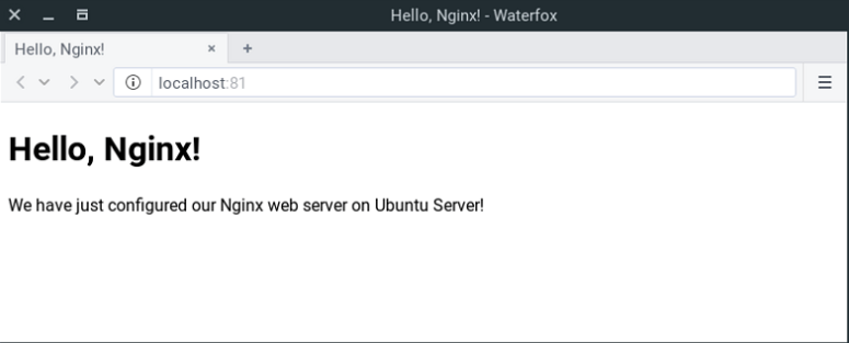 install nginx