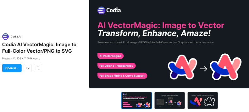 codia ai vectormagic