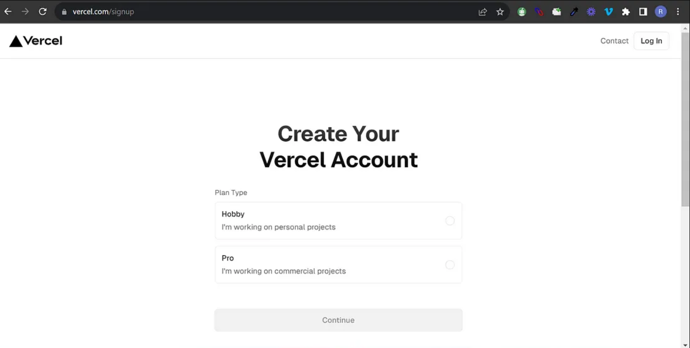 vercel app