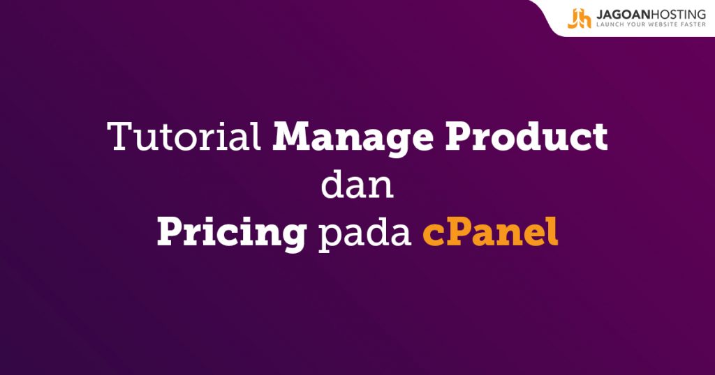 Manage Product dan Pricing