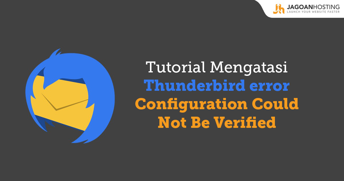 Thunderbird error Configuration