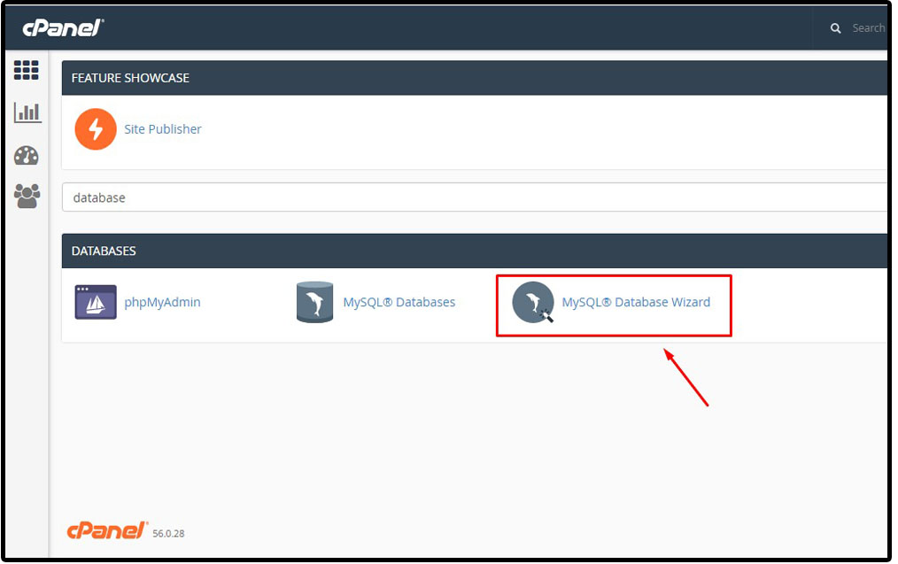user database di cpanel