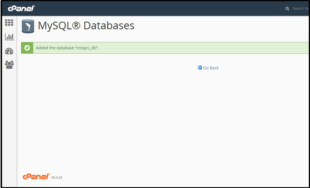 user database di cpanel
