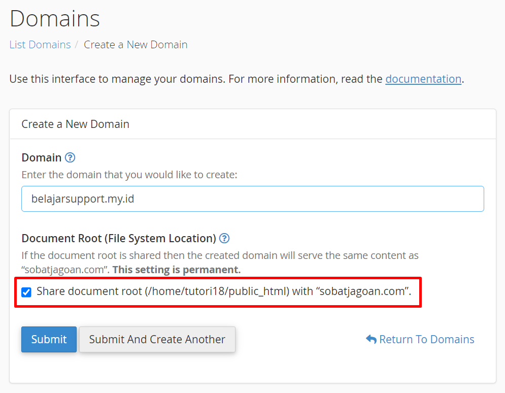 Parking Domain / Aliases