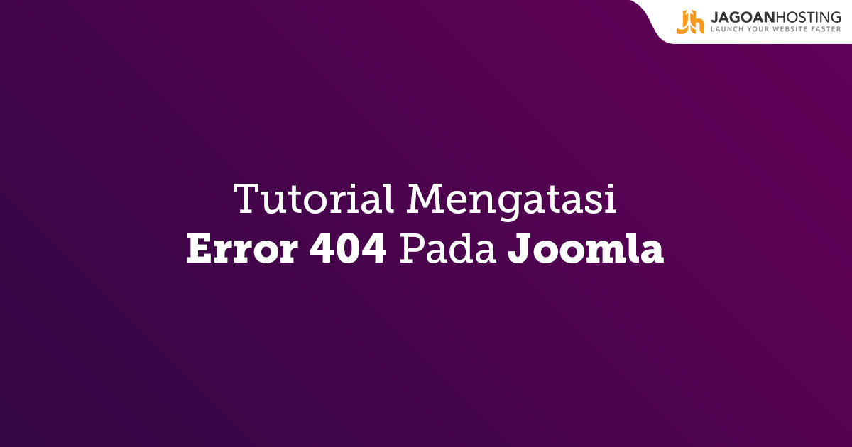 Error 404 pada Joomla