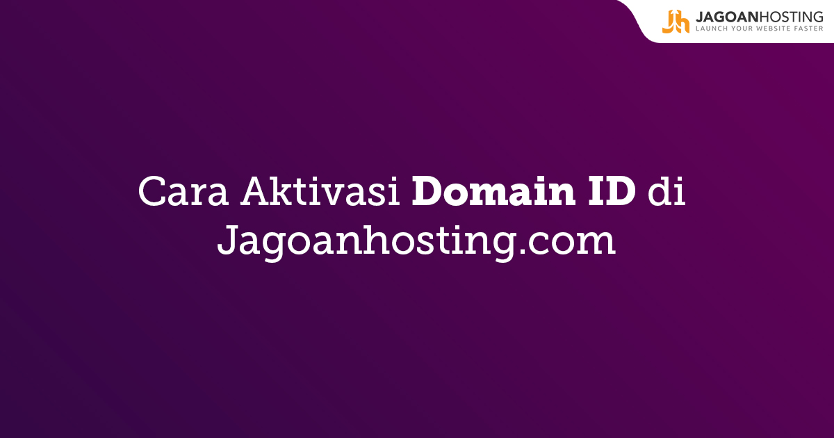 Aktivasi Domain ID