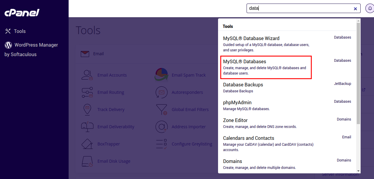 Cara Membuat Database dan User Database di Cpanel