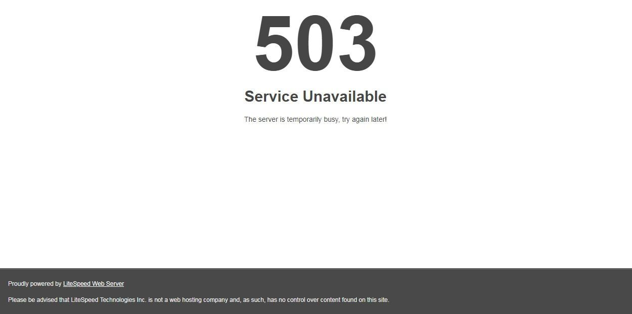 Mengatasi 503 Service Unavailable Pada Website Masuk Sini