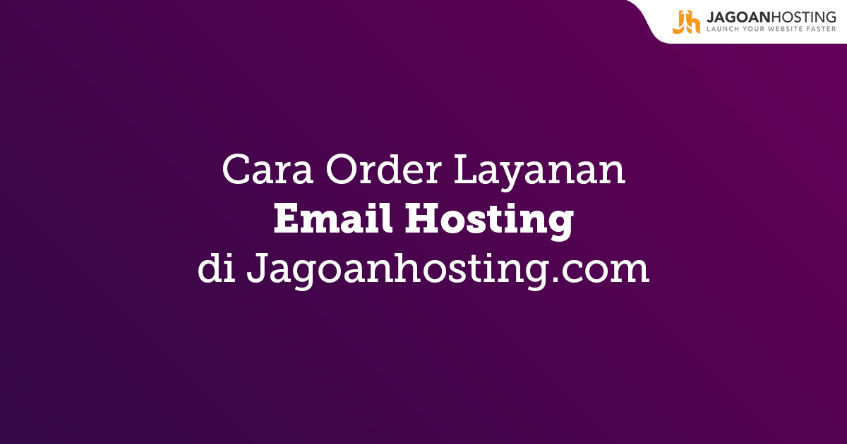 Order Layanan Email Hosting