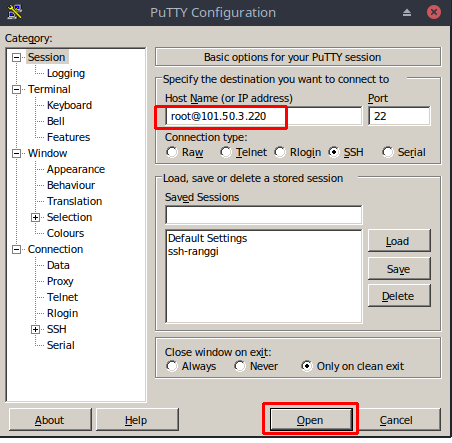 cara menggunakan SSH