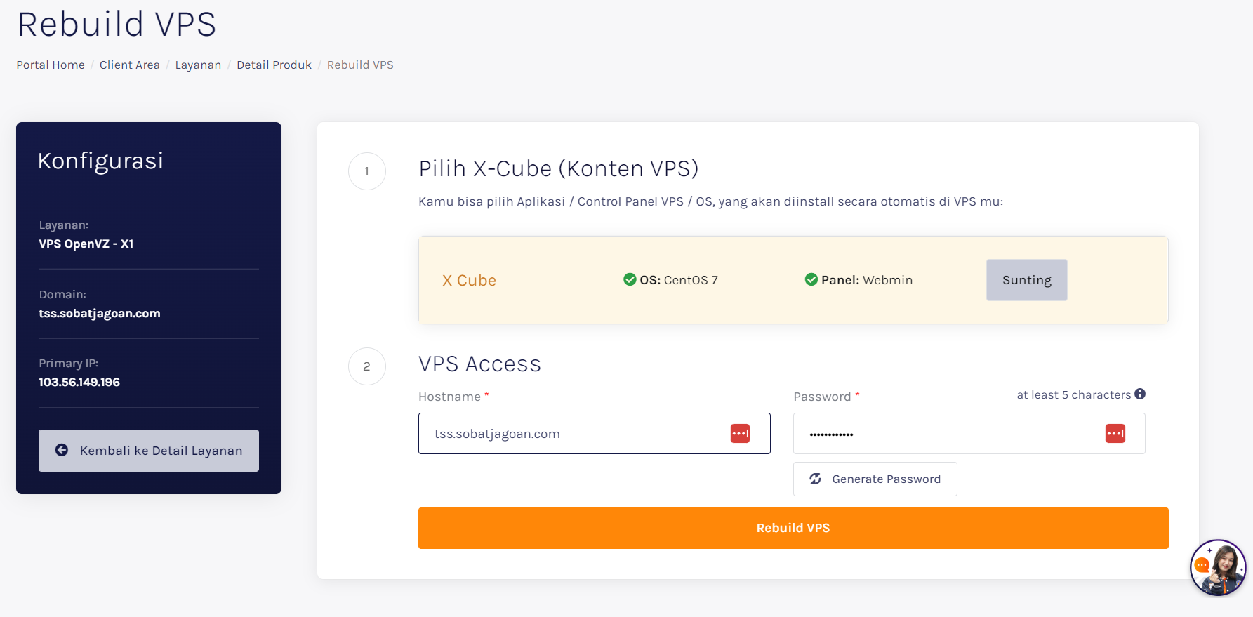 Instalasi Menggunakan X-Cube