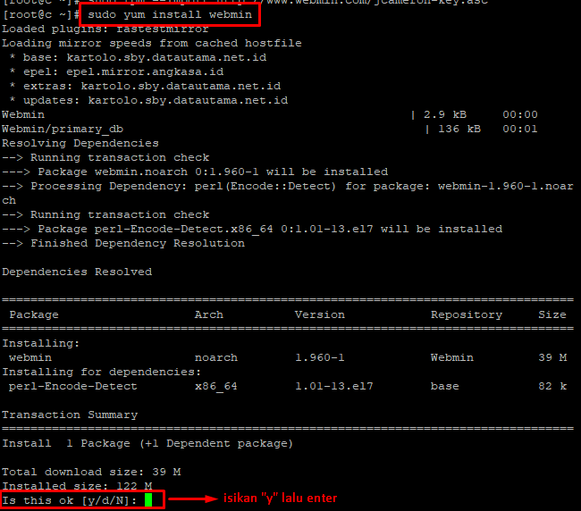 Install Webmin di CentOS 7