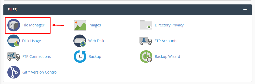 Tampilan File Manager Di cPanel