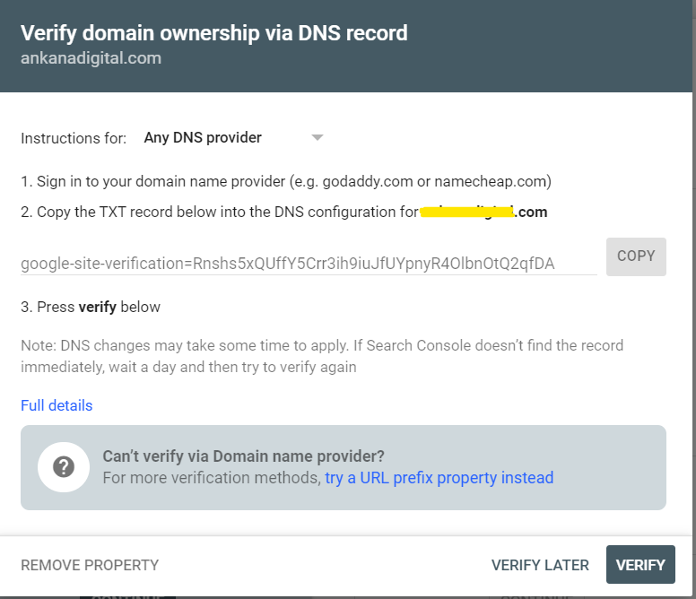 Cara Verifikasi Google Search Console