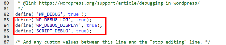 Wp debug. Wp debug