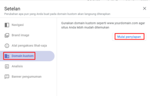 Cara Custom Domain ke Google Sites