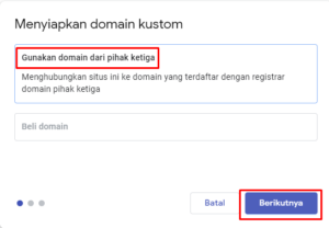 Cara Custom Domain ke Google Sites