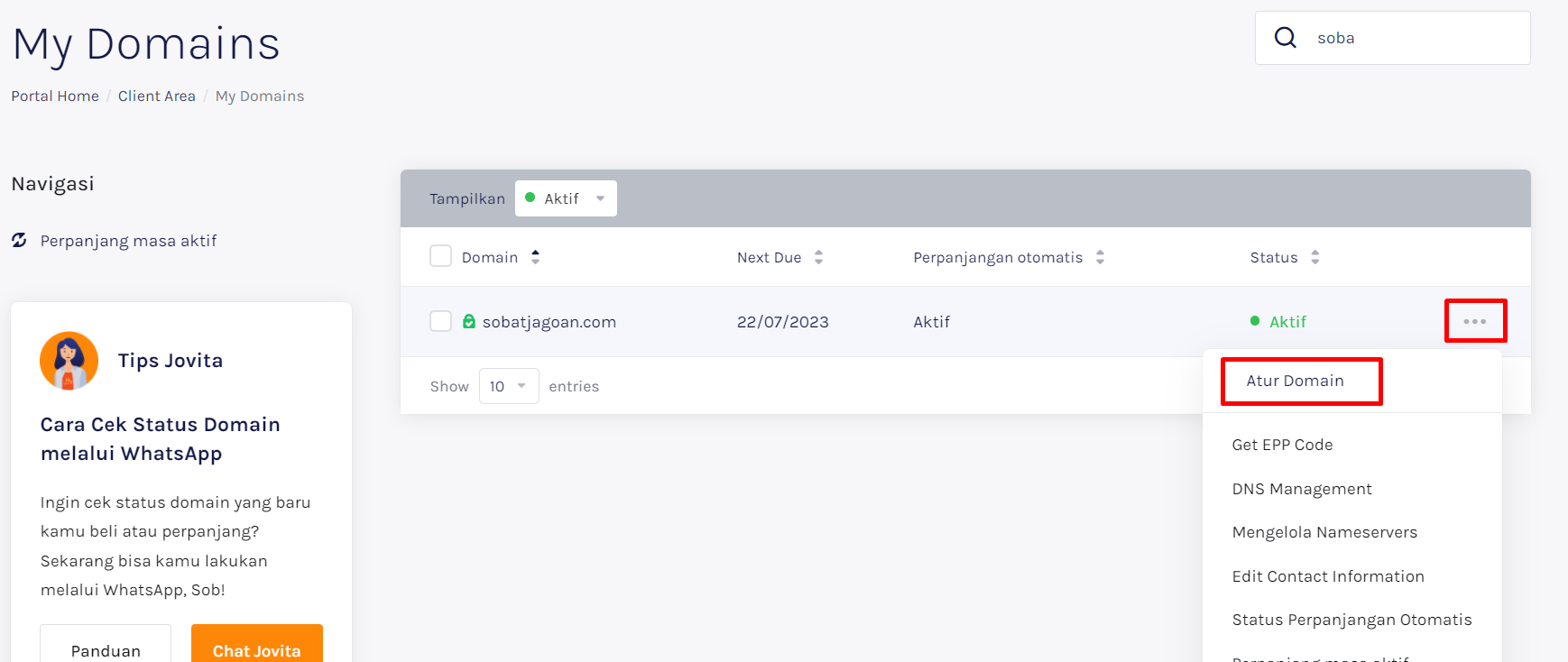 Setting Domain Forwarding