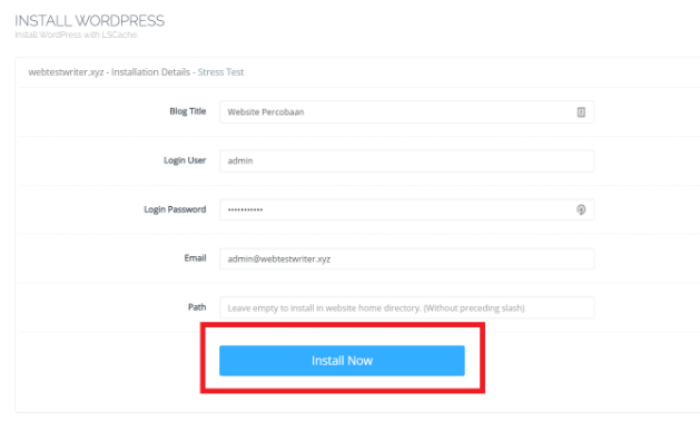 Cara Install WordPress Pada Cyberpanel