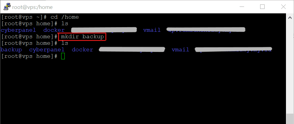 Backup Pada Cyberpanel