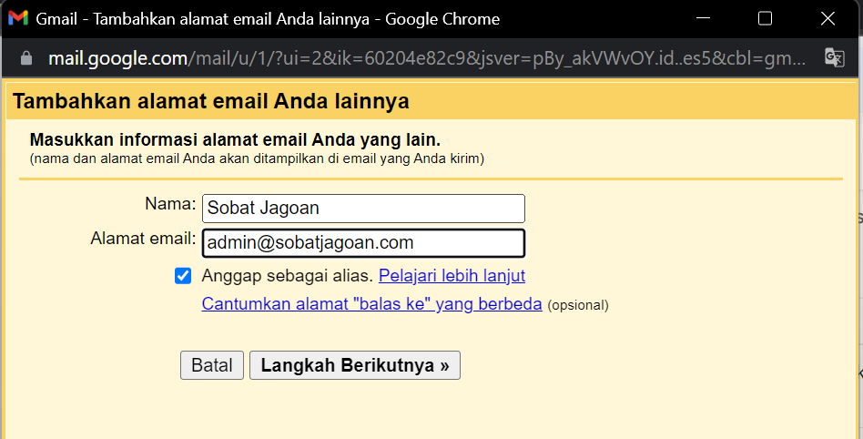 Setting Email Domain/Bisnis di Gmail