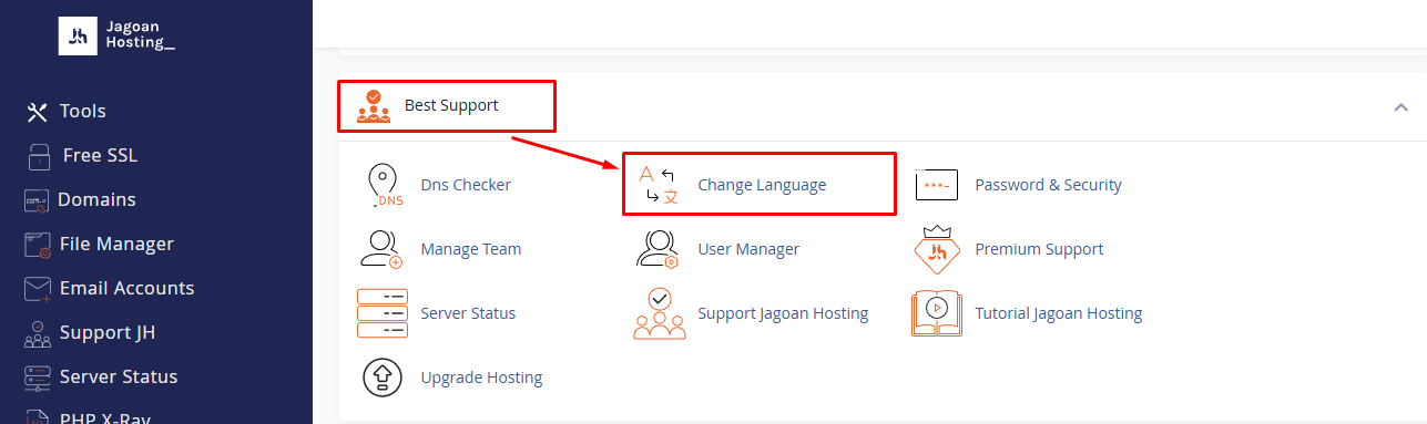 Cara Mengubah Bahasa di Akun cPanel - Knowledge Base Jagoan Hosting ...