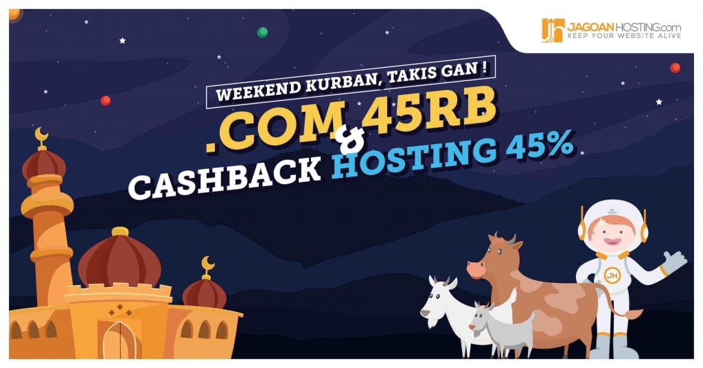 Promo Kurban Domain Murah, Bundling Hosting Murah & Cashback - jagoanhosting.com