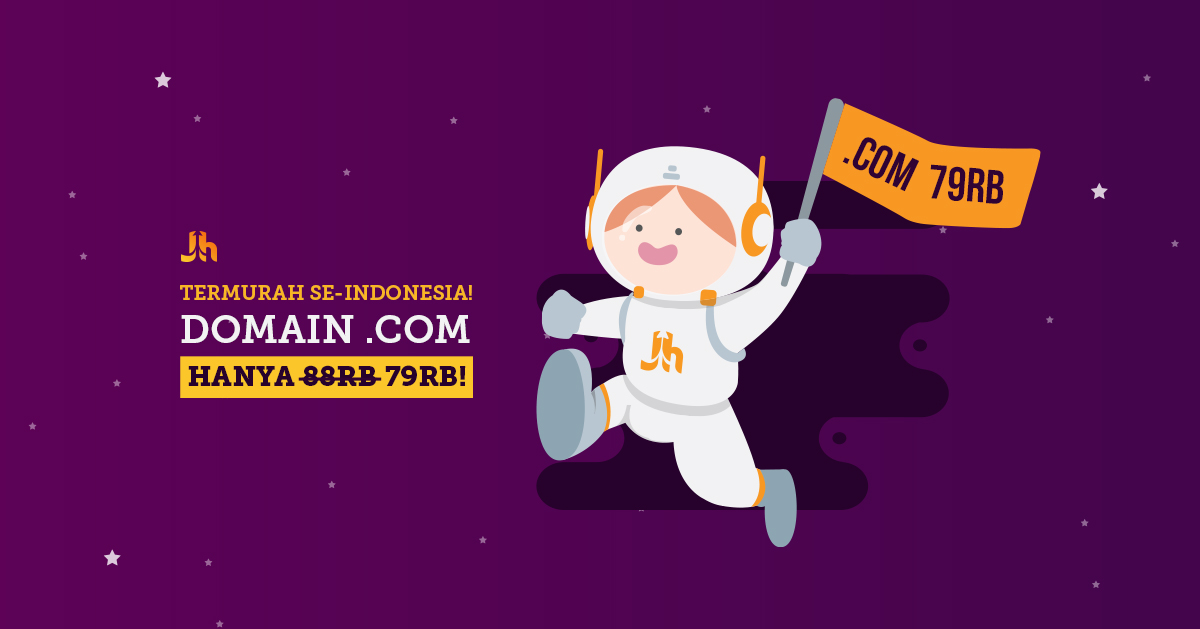 Domain COM Termurah se-Indonesia hanya 79 ribu