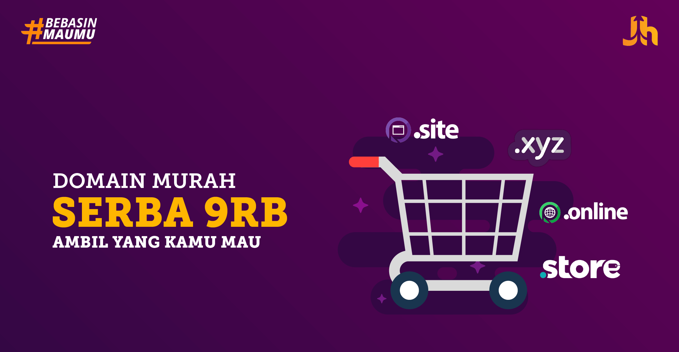 Bebas Pilih! Domain Murah Serba 9RB Jagoan Hosting