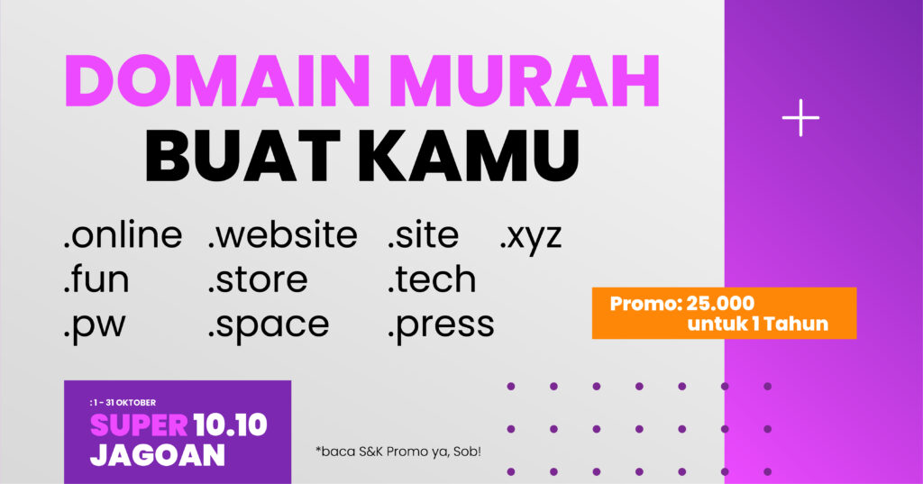PROMO DOMAIN UNIK 25.000 PROMO DOMAIN UNIK 25.000